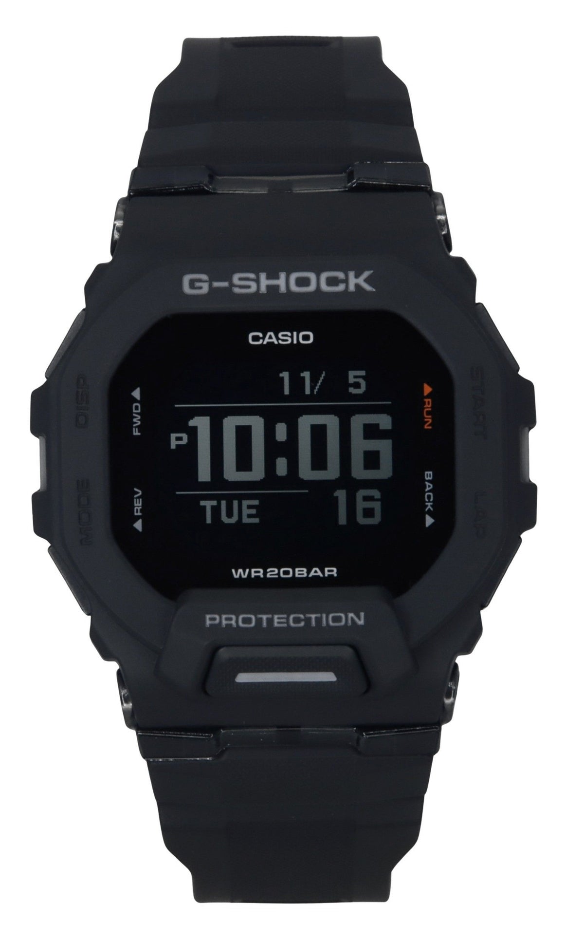 Casio G-Shock G-Squad Digital Smartphone Link Black Resin Strap Quartz GBD-200-1 200M Men's Watch