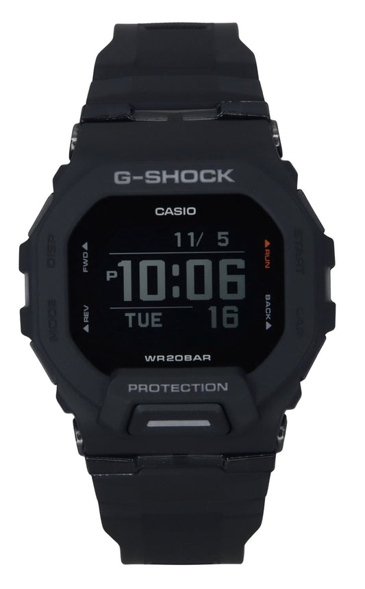 Casio G-Shock G-Squad Digital Smartphone Link Black Resin Strap Quartz GBD-200-1 200M Men's Watch