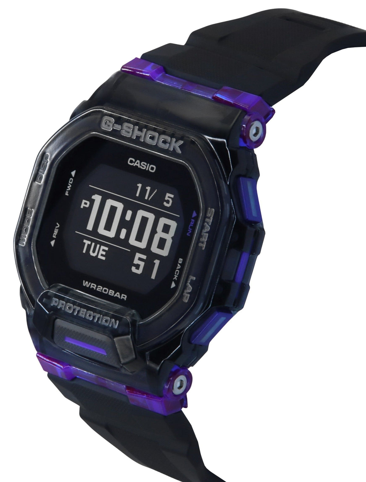 Casio G-Shock G-Squad Digital Smartphone Link Resin Strap Quartz GBD-200SM-1A6 200M Men's Watch