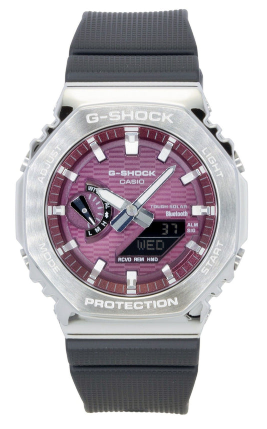 Casio G-Shock G-Steel Bio-Based Resin Strap Smartphone Link Analog Digital Pink Dial Solar GBM-2100A-4B 200M Men's Watch