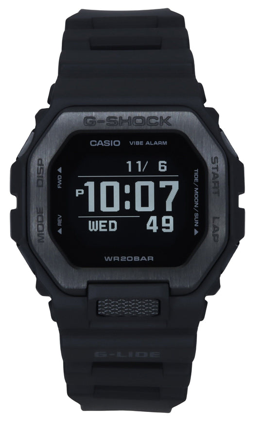 Refurbished Casio G-Shock G-Lide Digital Smartphone Link Resin Strap Quartz GBX-100NS-1 200M Men's Watch