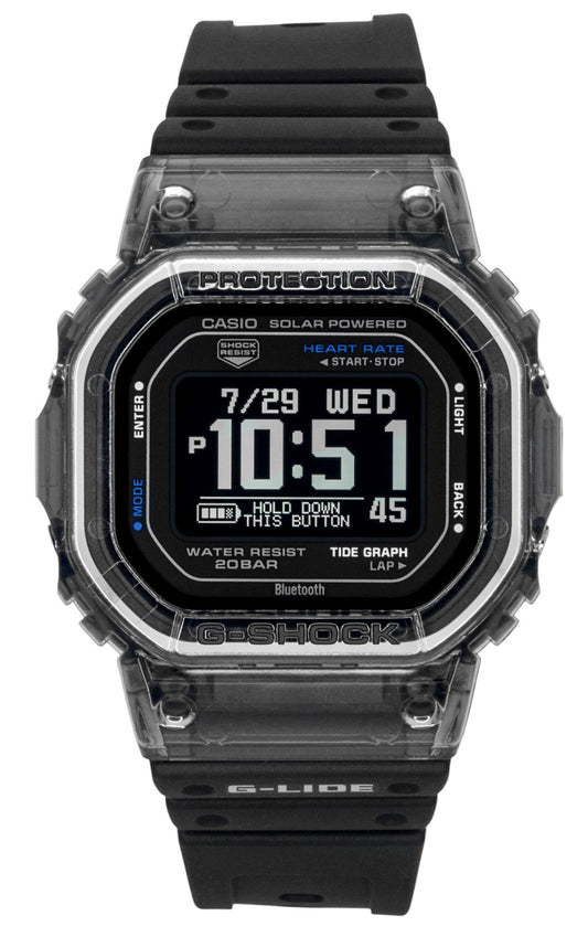 Casio G-Shock G-Lide Smartphone Link Digital Bio-Based Resin Strap Solar GBX-H5600-1 200M Men's Watch