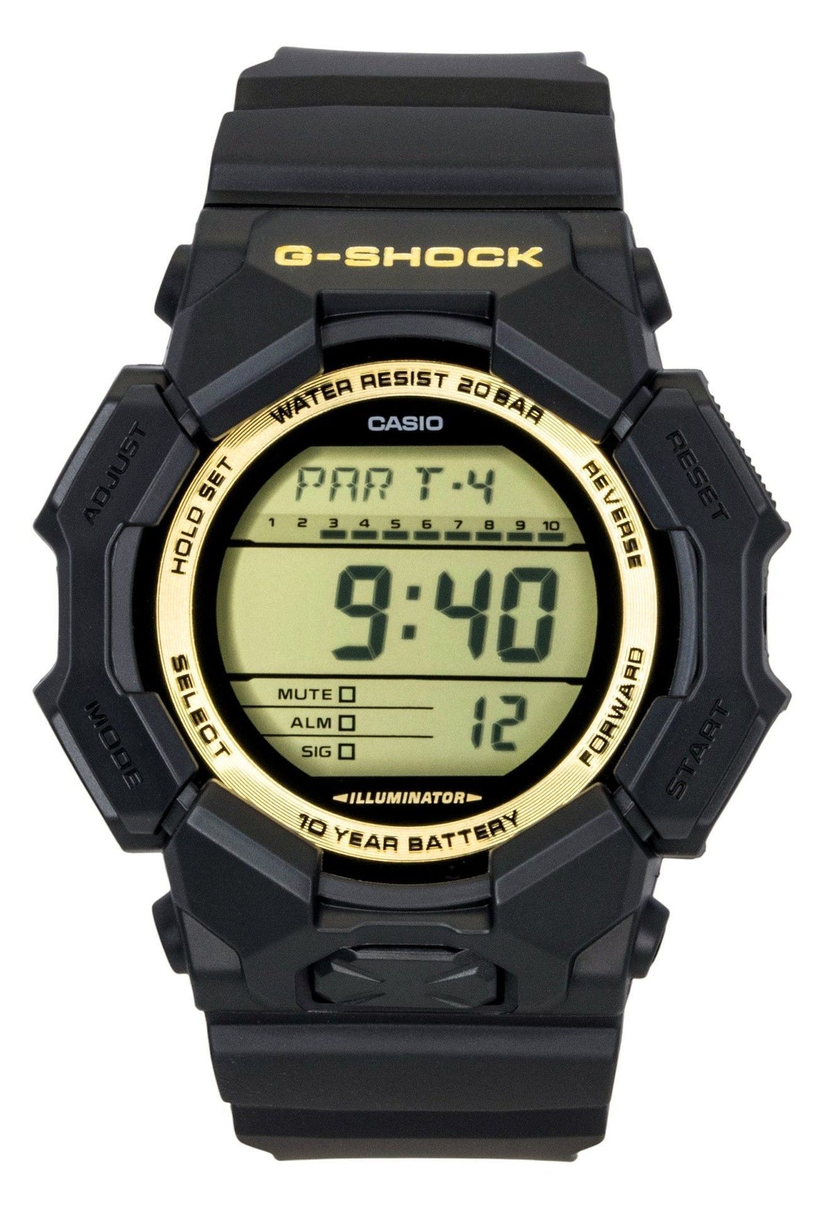 Casio G-Shock Bio-Based Resin Strap Digital Quartz GD-010GB-1A9 200M Men's Watch