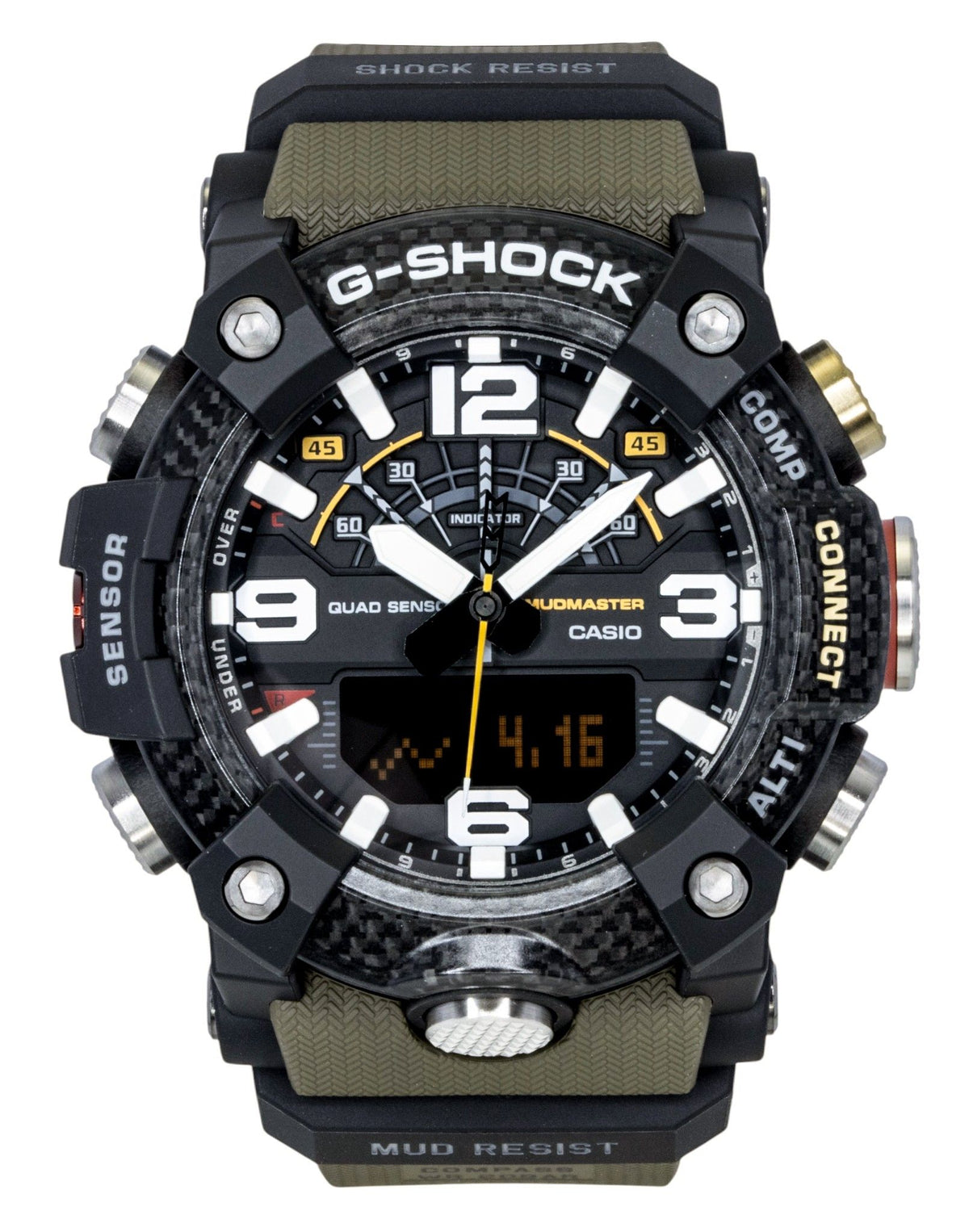 Casio G-Shock Master of G-Land Mudmaster Analog Digital Smartphone Link Black Dial Quartz GG-B100X-1A3 200M Men's Watch
