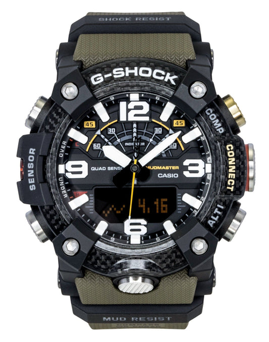 Casio G-Shock Master of G-Land Mudmaster Analog Digital Smartphone Link Black Dial Quartz GG-B100X-1A3 200M Men's Watch