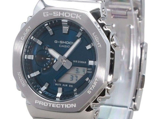 Casio G-Shock G-Steel Analog Digital Blue Dial Quartz GM-2110D-2B 200M Men's Watch