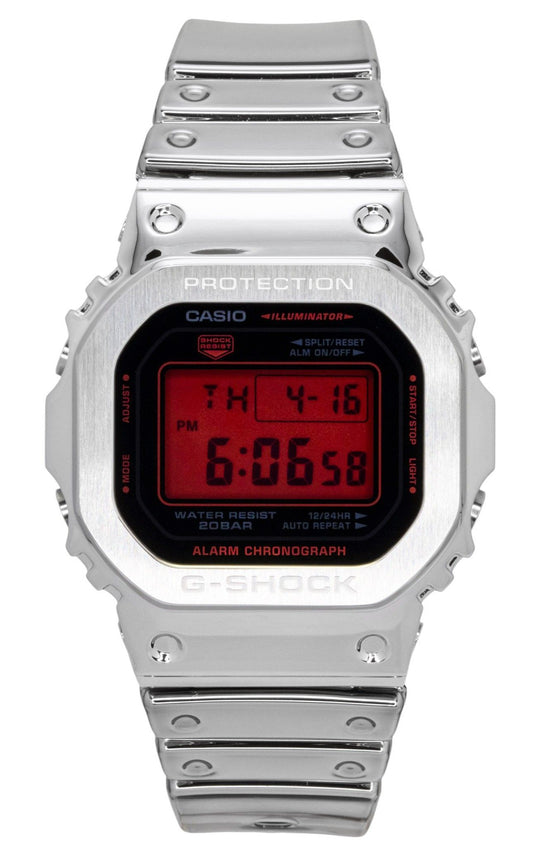 Casio G-Shock Fine Metallic Digital Silicone Strap Quartz GM-5600YRA-8 200M Men's Watch