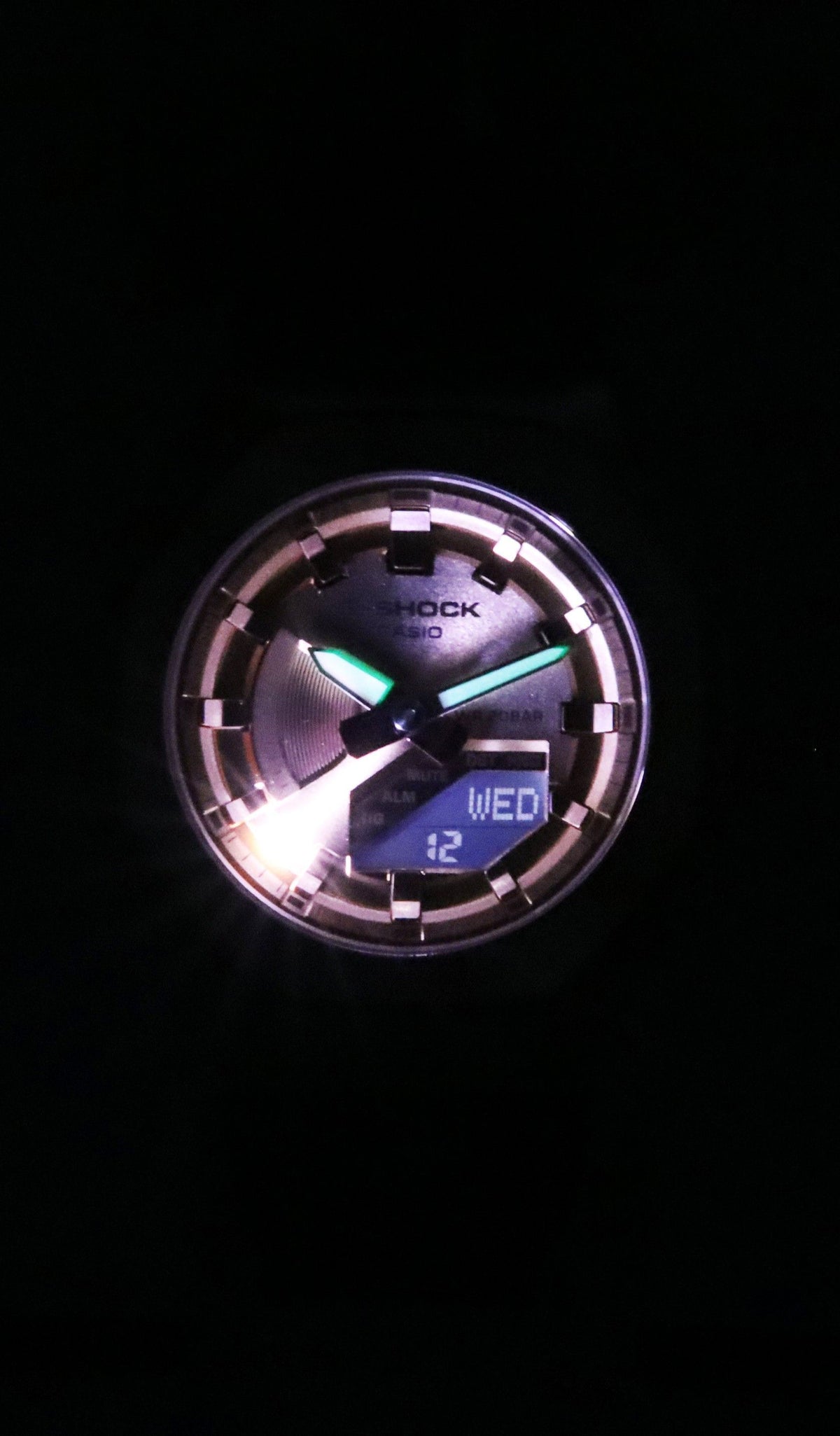 Casio G-Shock Analog Digital Bio-Based Resin Strap Rose Gold Dial Quartz GM-S2100CB-5A 200M Women's Watch