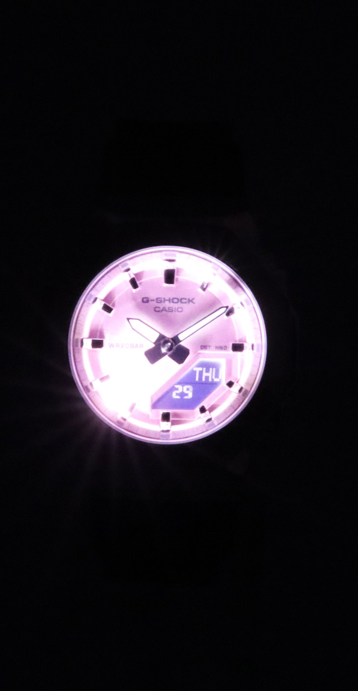 Casio G-Shock Analog Digital Bio-Based Resin Strap Pink Dial Quartz GM-S2110-4A 200M Women's Watch