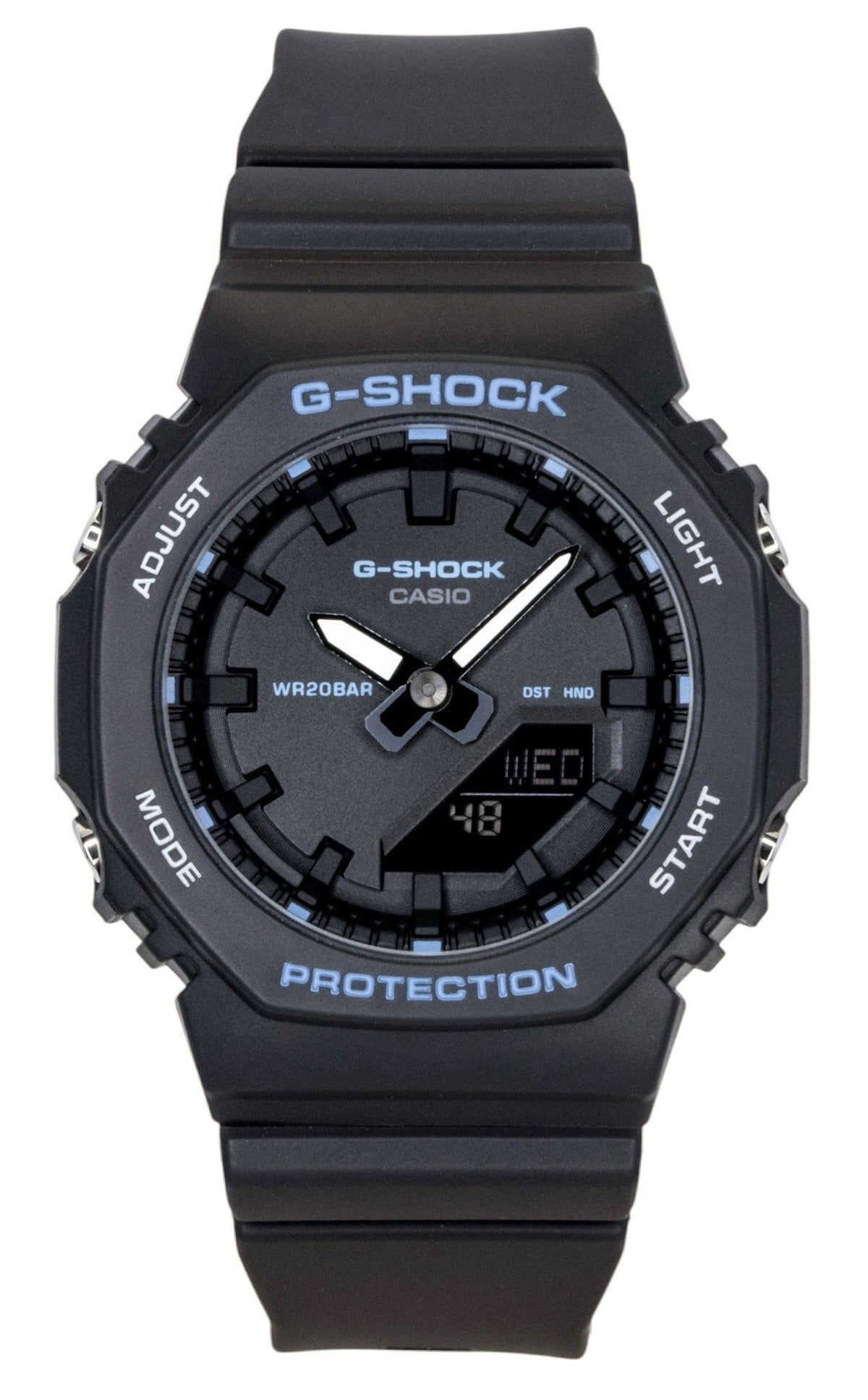 Casio G-Shock Analog Digital Bio-Based Resin Strap Black Dial Quartz GMA-P2100BA-1A 200M Women's Watch
