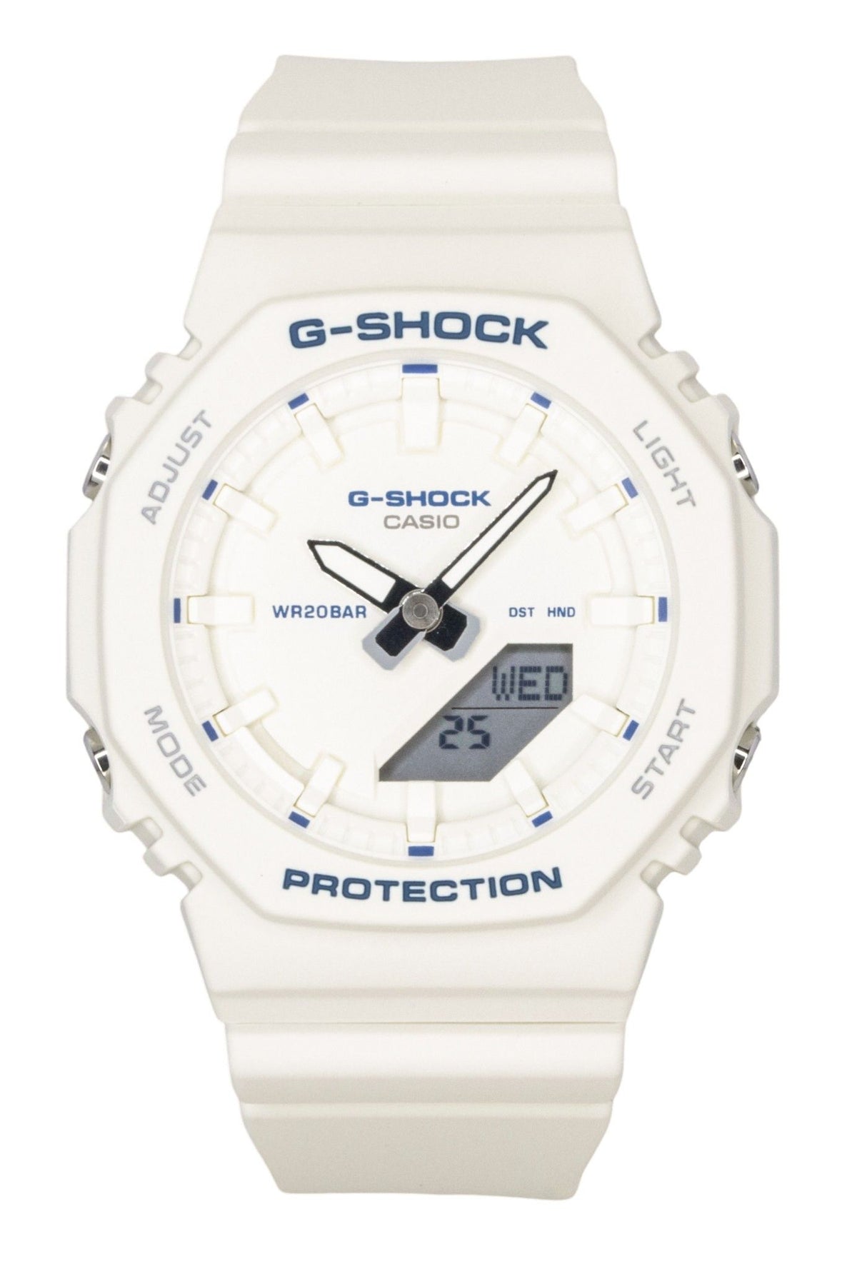 Casio G-Shock Analog Digital Bio-Based Resin Strap Ivory Dial Quartz GMA-P2100BA-7A 200M Women's Watch