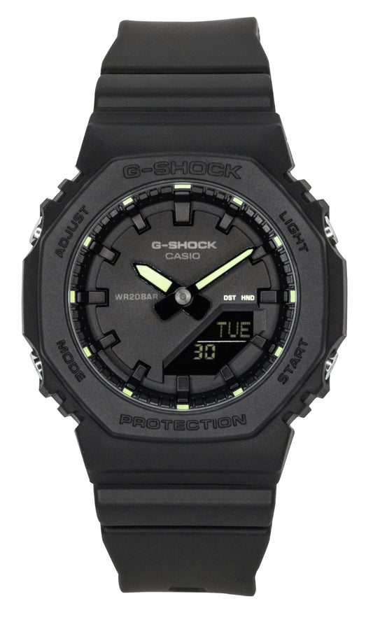 Casio G-Shock Analog Digital Bio-Based Resin Black Dial Quartz GMA-P2100SA-1A2 200M Women's Watch