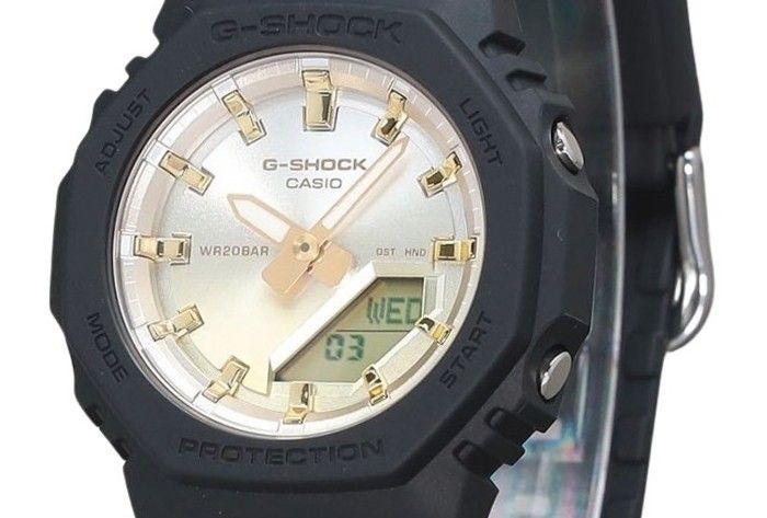 Casio G-Shock Analog Digital Sunset Glow Series Bio Based Resin Gold Dial Quartz GMA-P2100SG-1A 200M Women's Watch