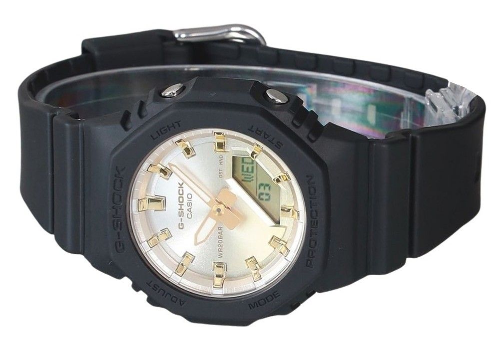 Casio G-Shock Analog Digital Sunset Glow Series Bio Based Resin Gold Dial Quartz GMA-P2100SG-1A 200M Women's Watch