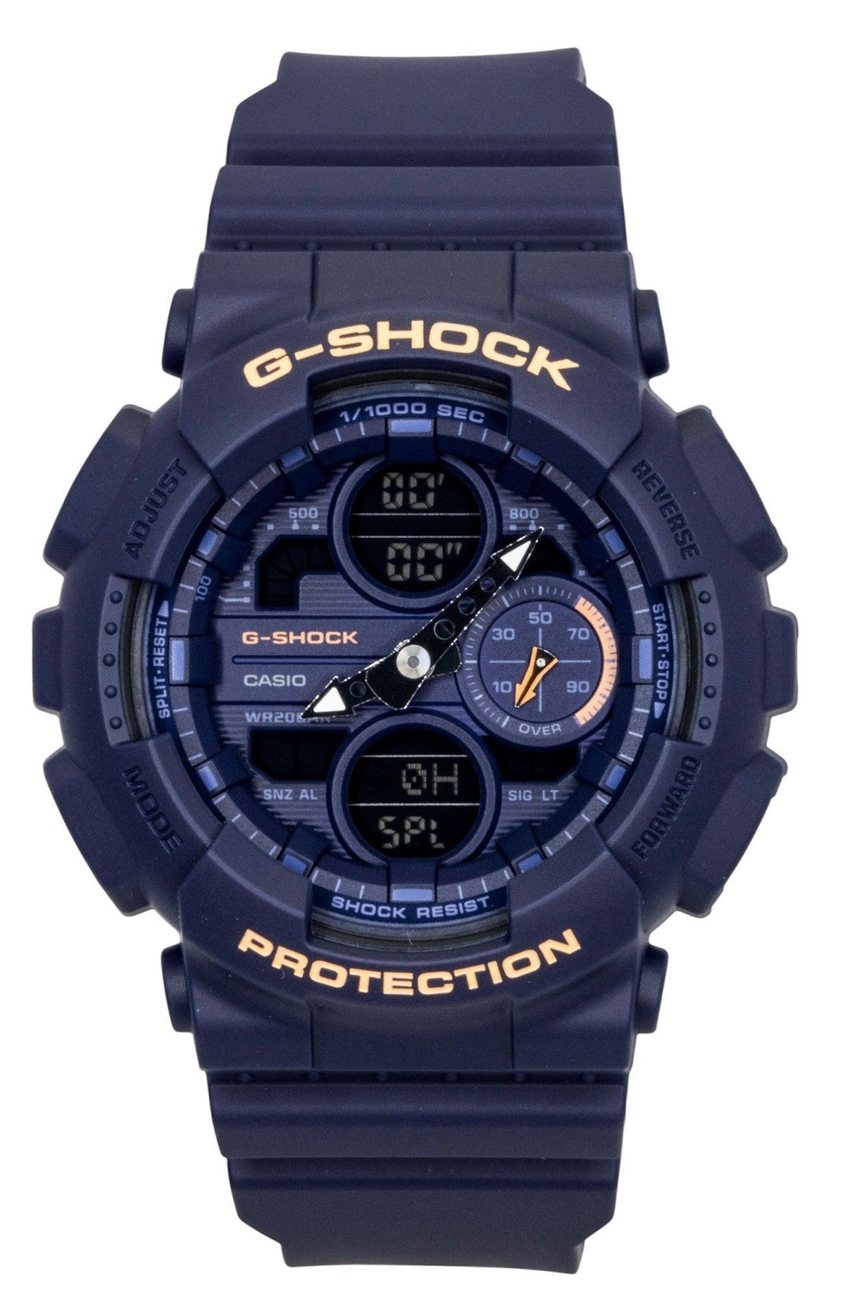 Casio G-Shock Analog Digital Bio-Based Resin Blue Dial Quartz GMA-S140-2A2 200M Women's Watch