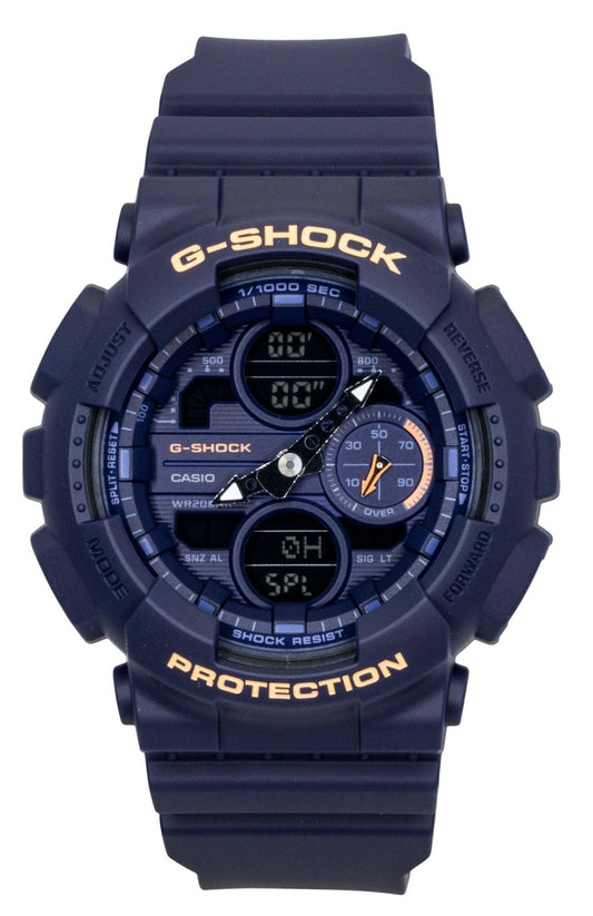 Casio G-Shock Analog Digital Bio-Based Resin Blue Dial Quartz GMA-S140-2A2 200M Women's Watch
