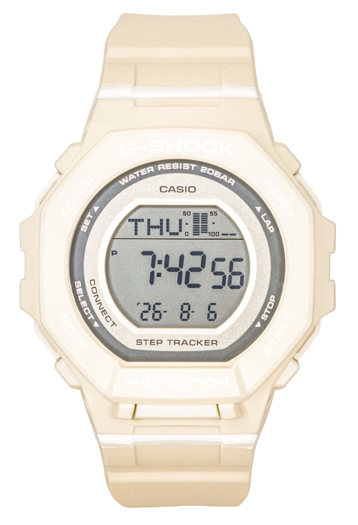 Casio G-Shock Smartphone Link Digital Bio-Based Resin Strap Quartz GMD-B300-7 200M Women's Watch