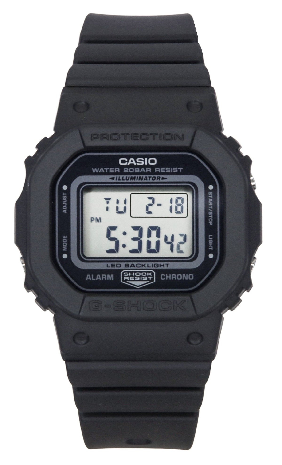 Casio G-Shock Digital Black Resin Strap Black Dial Quartz GMD-S5600BA-1 200M Women's Watch