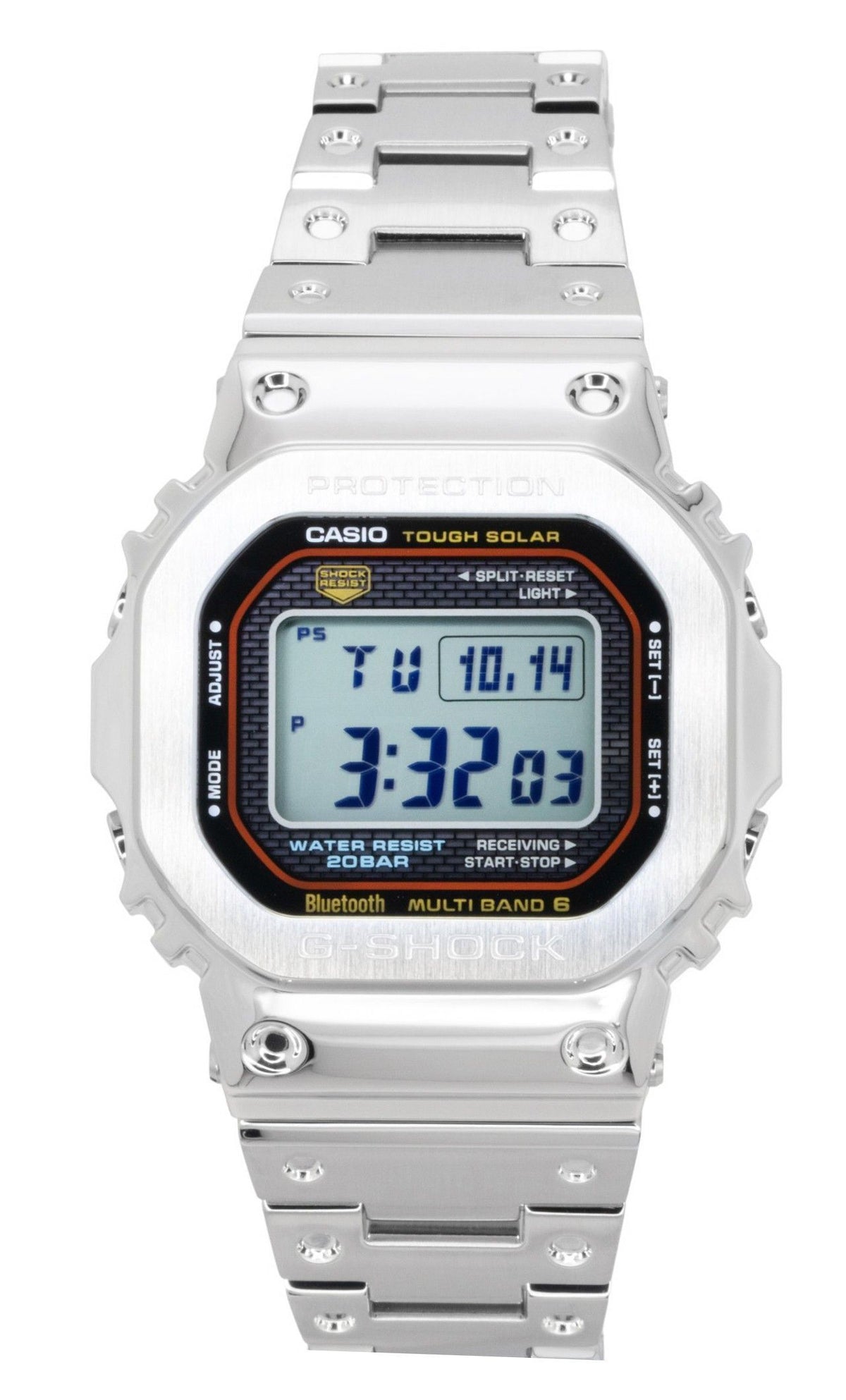 Casio G-Shock Full Metal Digital Smartphone Link Stainless Steel Solar GMW-B5000D-1C 200M Men's Watch