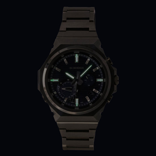 Casio G-Shock Smartphone Link Analog Stainless Steel Blue Dial Solar GST-B1000BD-2A 200M Men's Watch