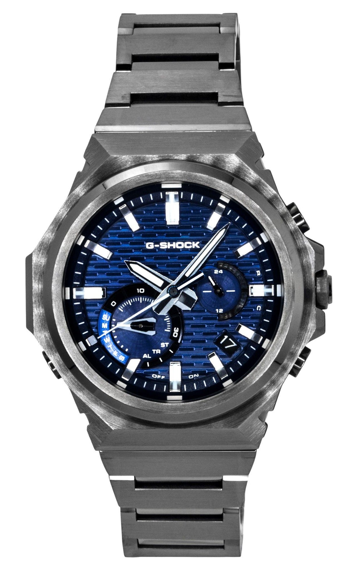 Casio G-Shock Smartphone Link Analog Stainless Steel Blue Dial Solar GST-B1000BD-2A 200M Men's Watch