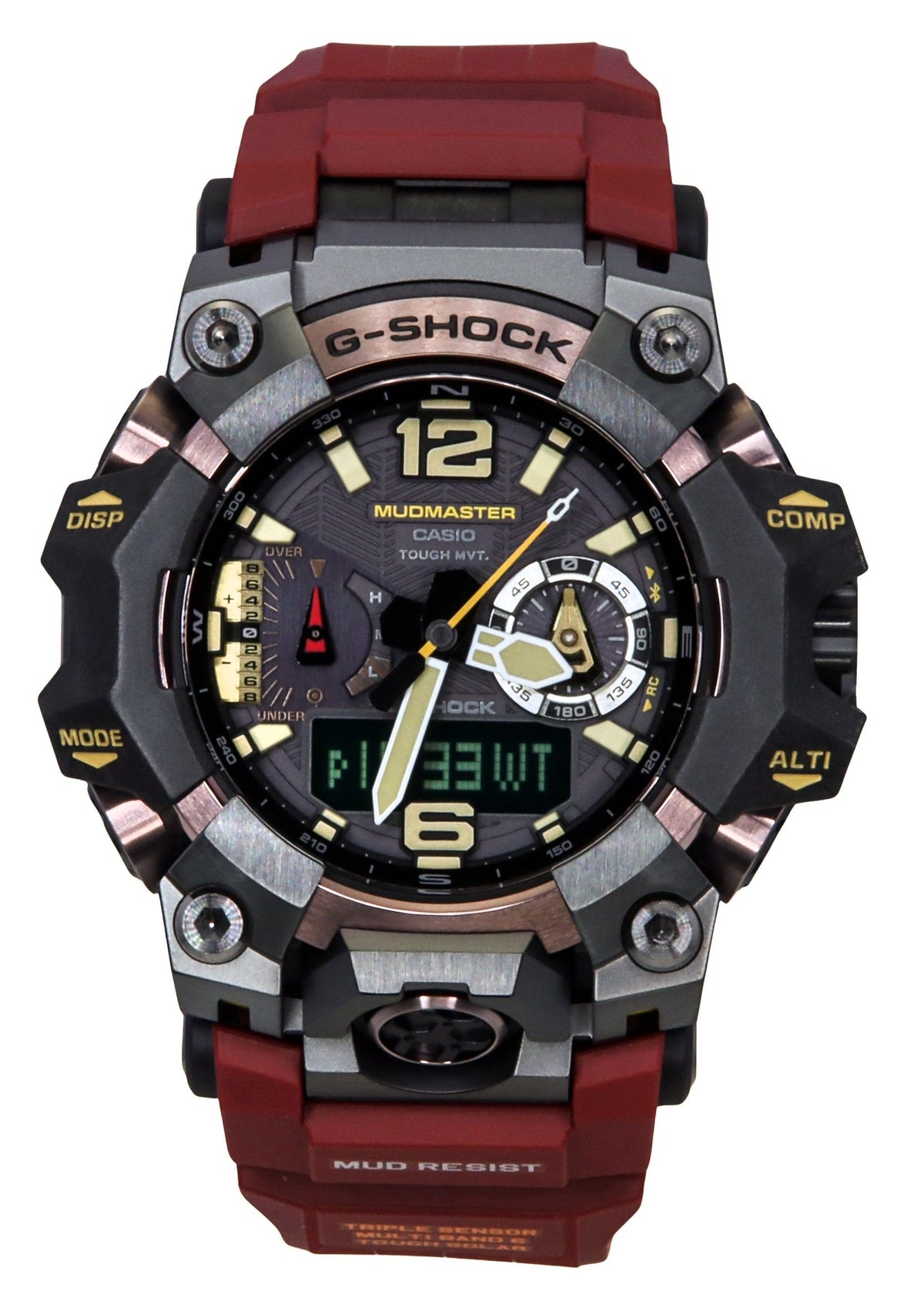 Casio G-Shock Master Of G-Land Mudmaster Analog Digital Smartphone Link Black Dial Solar GWG-B1000-1A4 200M Men's Watch
