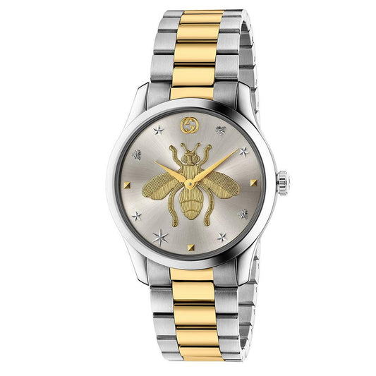 Gucci G Timeless Iconic Steel And Gold Pvd Watch Ya1264131