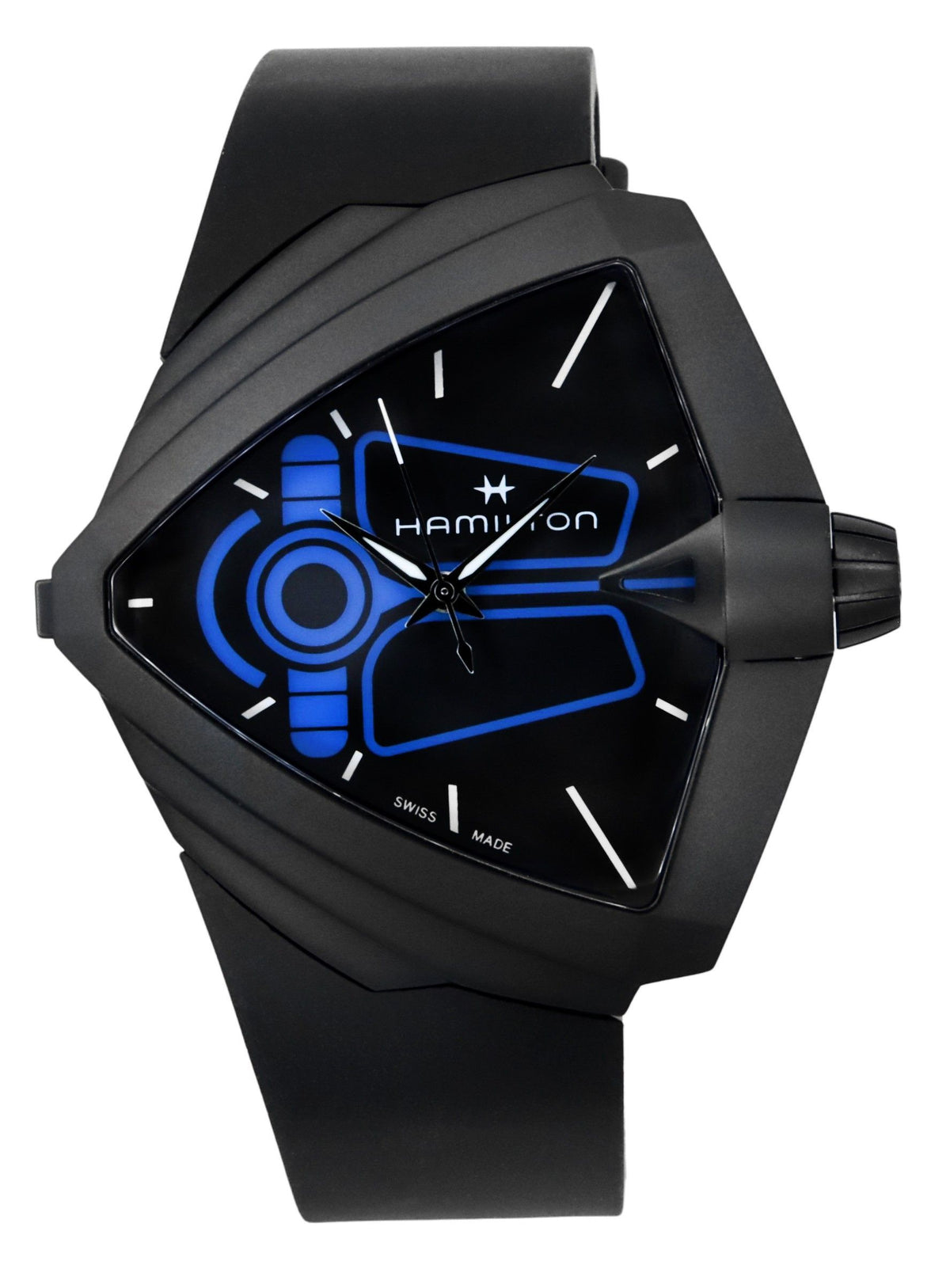 Hamilton Ventura XXL Bright Dune Limited Edition Rubber Strap Black Dial Quartz H24614330 Men's Watch