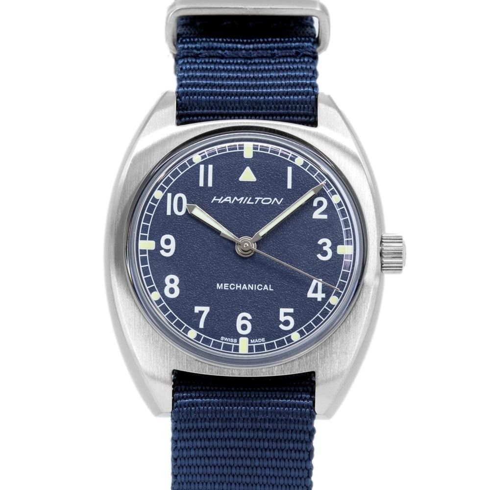 Hamilton Khaki Aviation Pilot Pioneer Blue Dial Mechanical H76419941 100M Men's Watch