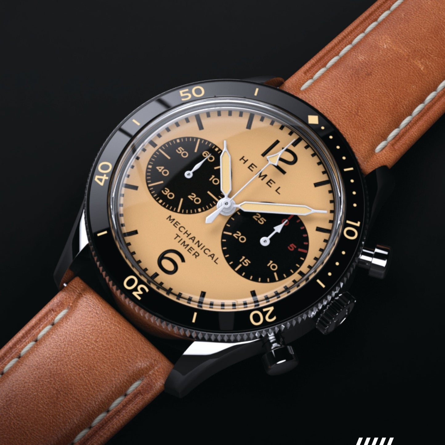 Hemel Air Defense Manual Winding Chronograph Watch - Veloce - The App For Watch Collectors