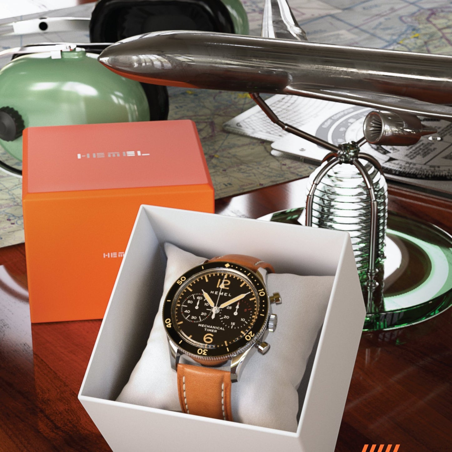 Hemel Air Defense Manual Winding Chronograph Watch - Veloce - The App For Watch Collectors