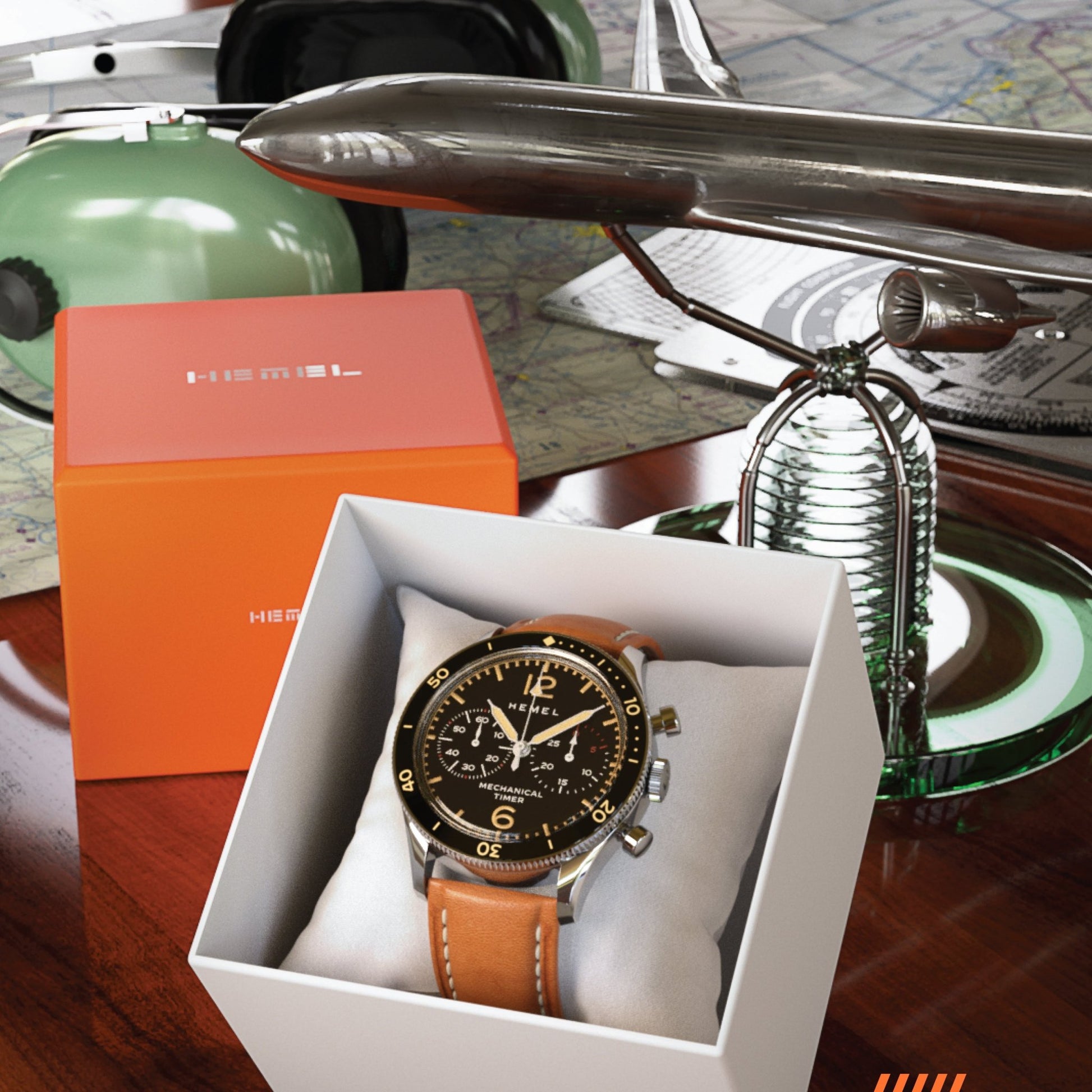 Hemel Air Defense Manual Winding Chronograph Watch - Veloce - The App For Watch Collectors