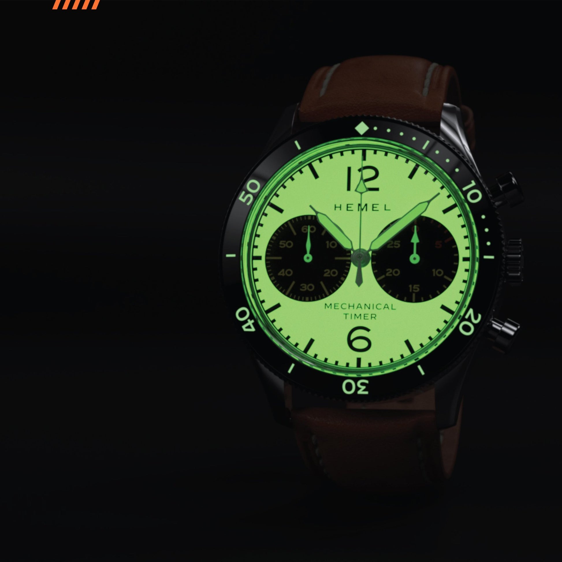 Hemel Air Defense Manual Winding Chronograph Watch - Veloce - The App For Watch Collectors