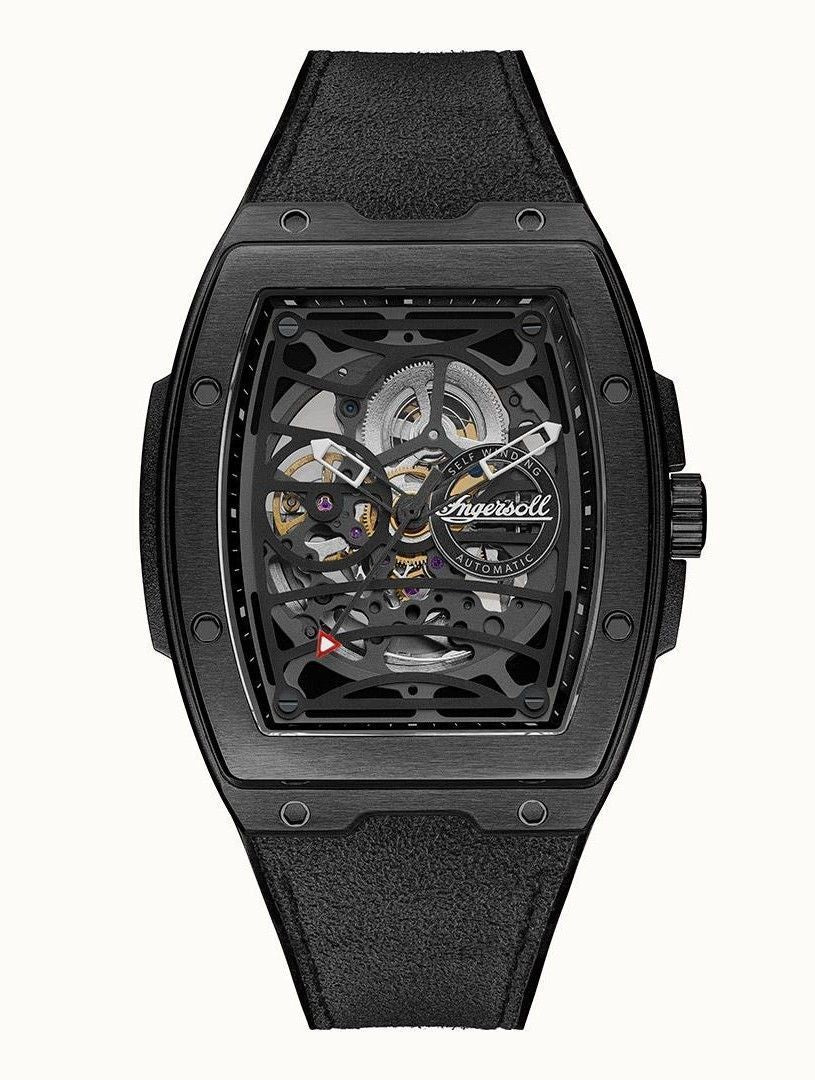 Ingersoll The Challenger Black Skeleton Dial Automatic I12307 Men's Watch