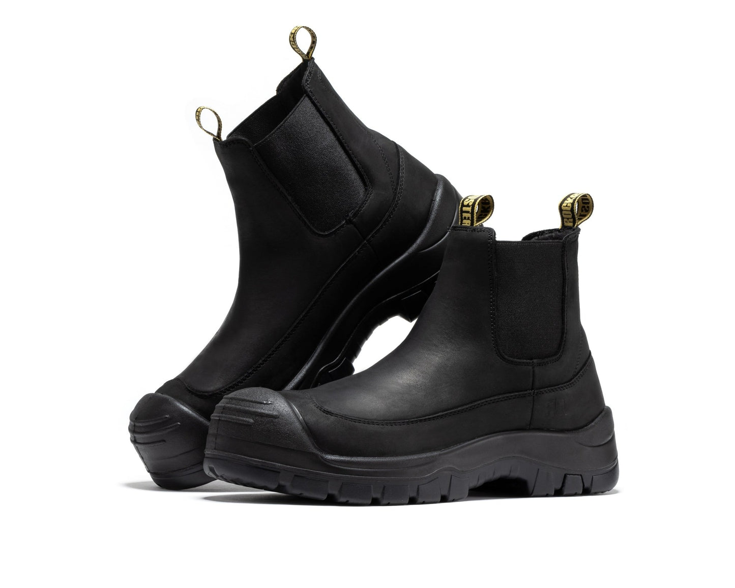 ROCKROOSTER Woodland Brown 6 inch Composite Toe Pull - on Leather Work Boots AK664 - Veloce - The App For Watch Collectors