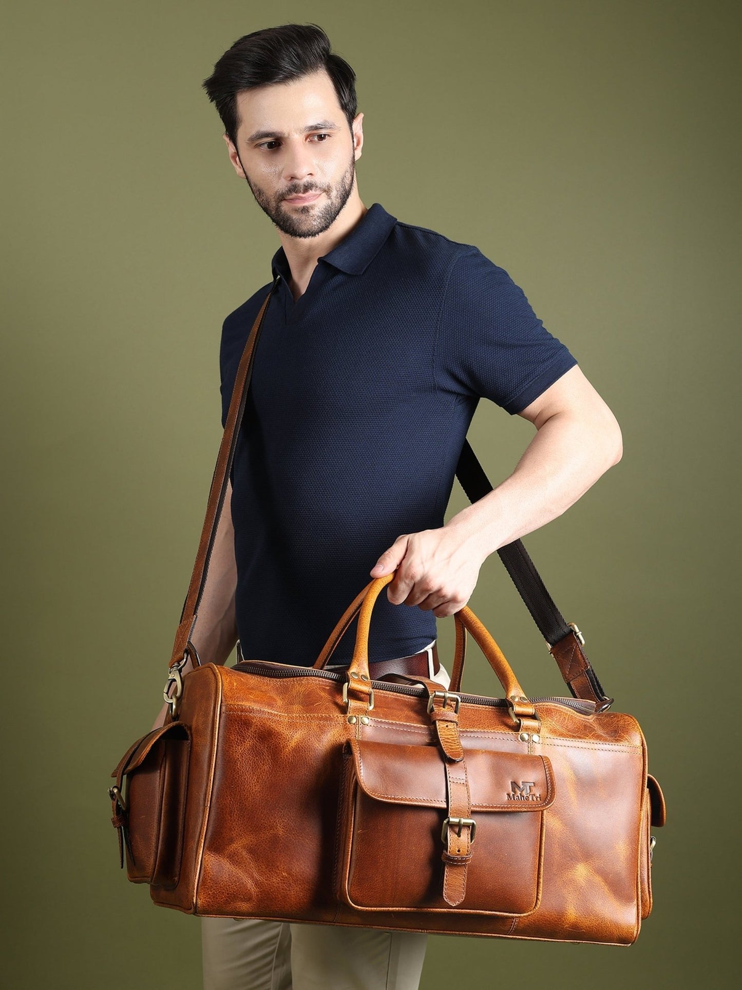 Berlin Leather Weekender Duffle Bag - Veloce - The App For Watch Collectors