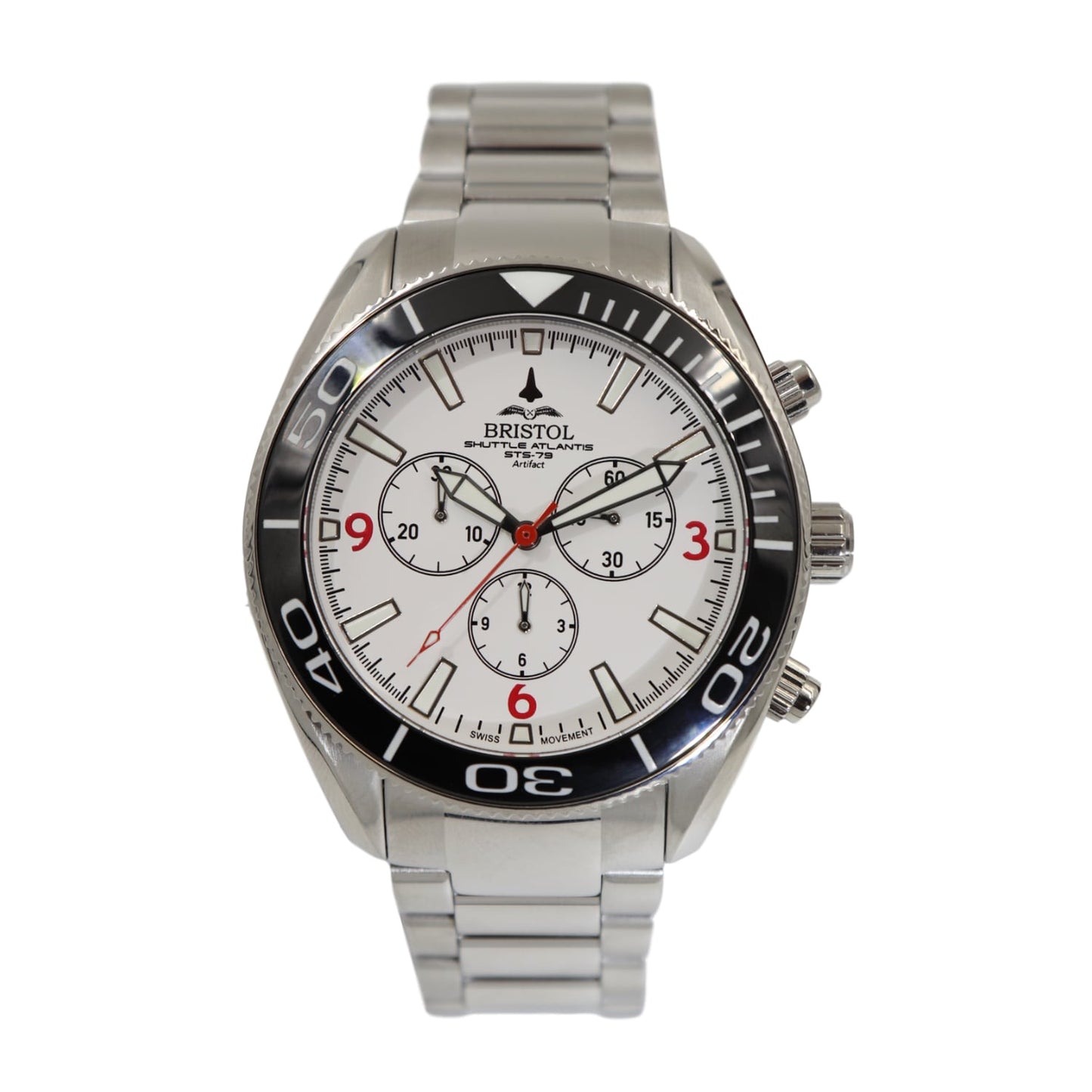 Space Shuttle Atlantis Tribute Stainless Steel White Dial - Veloce - The App For Watch Collectors