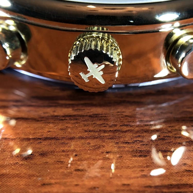 B 25 Mitchell Tribute Gold Beige Dial Brown Leather Watch - Veloce - The App For Watch Collectors