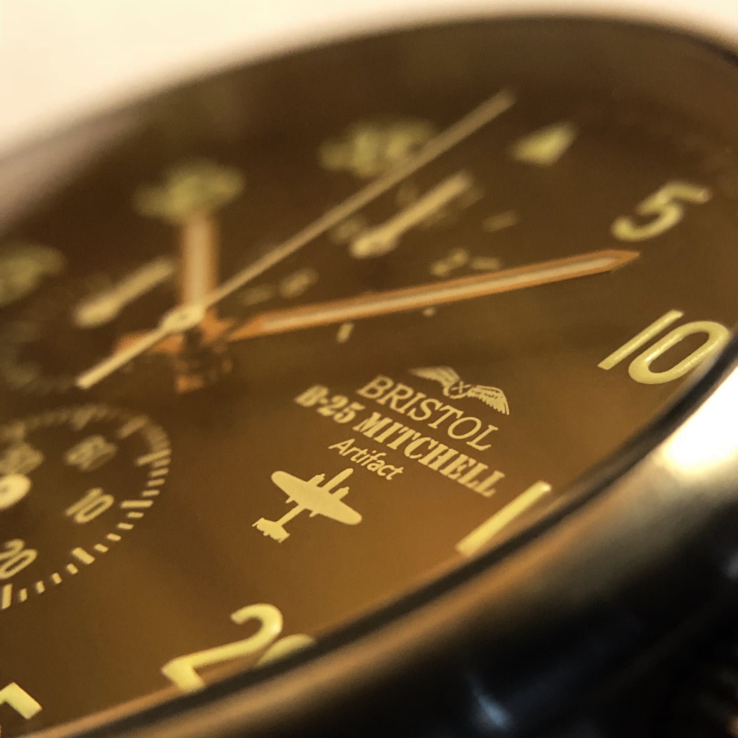 B25 Mitchell Tribute StainlessSteel Black Dial Leather Band - Veloce - The App For Watch Collectors