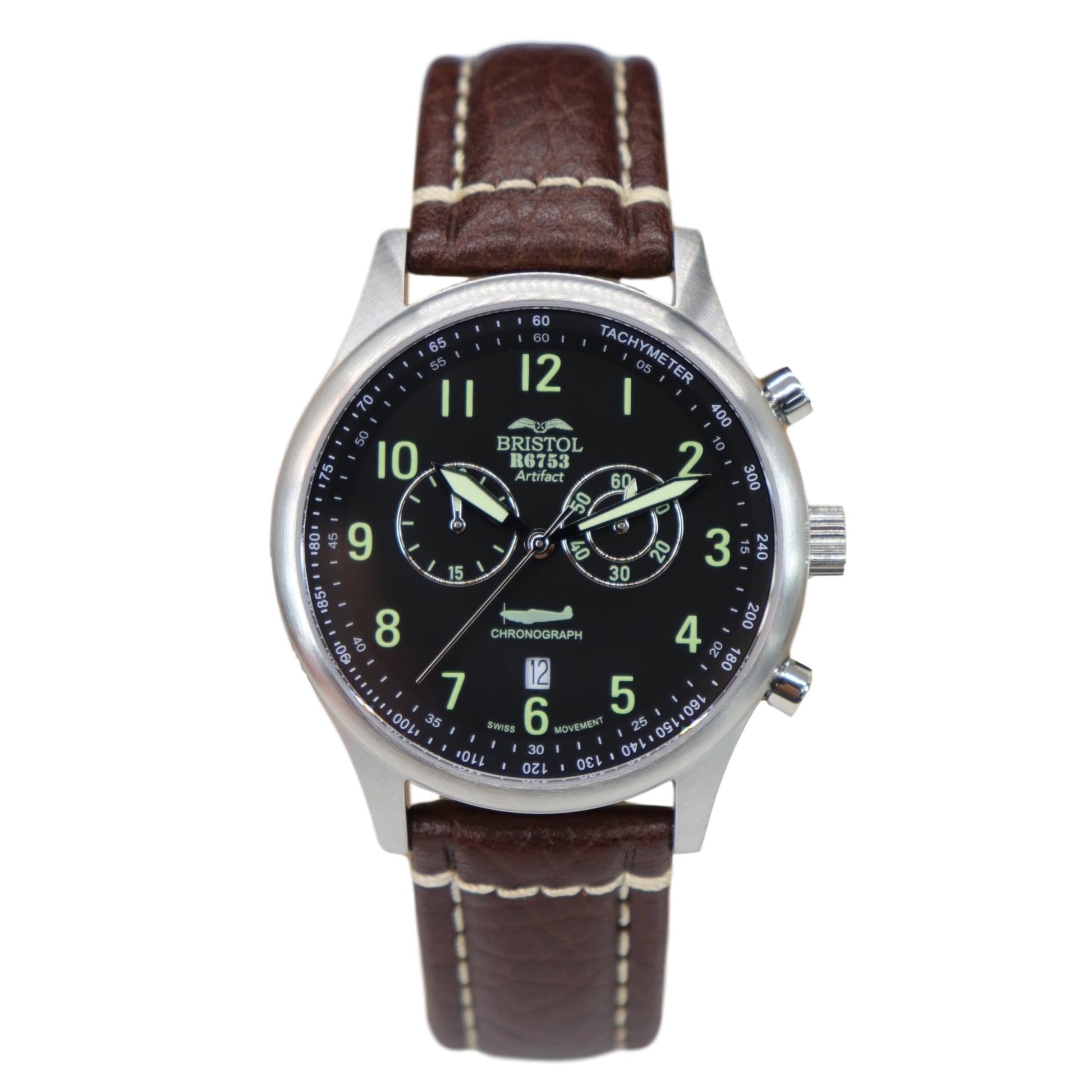 Spitfire R6753 Tribute Watch Stainless Steel Brush Finish - Veloce - The App For Watch Collectors