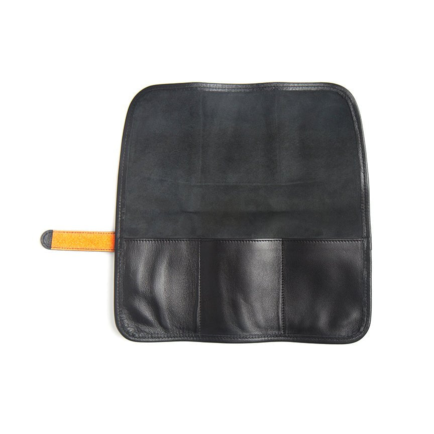 Lightweight Orange Watch Travel Roll Velcro Closure - Veloce - The App For Watch Collectors