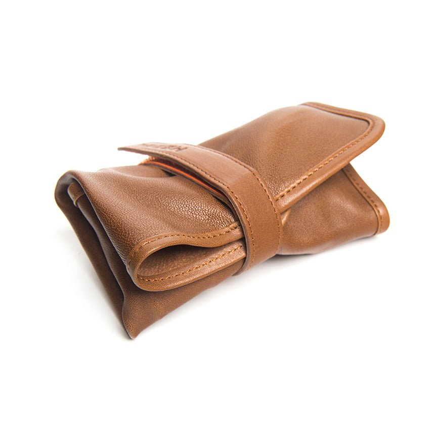 Lightweight Orange Watch Travel Roll Velcro Closure - Veloce - The App For Watch Collectors