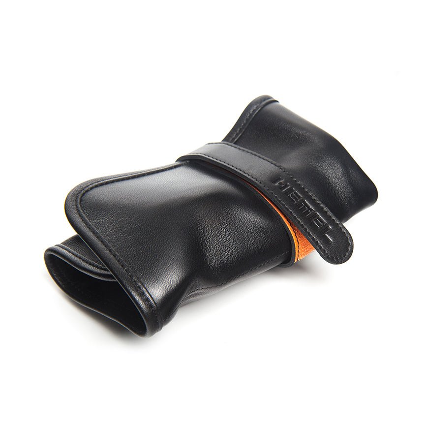 Lightweight Orange Watch Travel Roll Velcro Closure - Veloce - The App For Watch Collectors