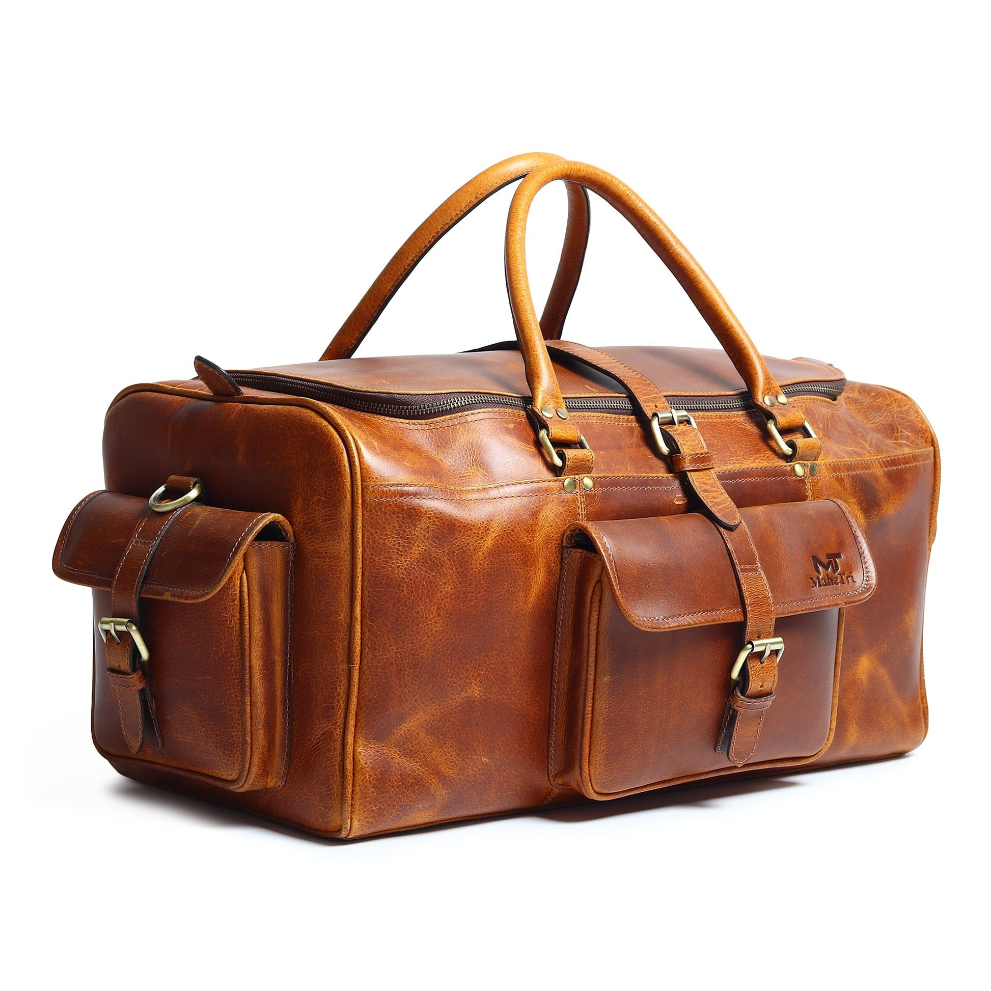 Berlin Leather Weekender Duffle Bag - Veloce - The App For Watch Collectors