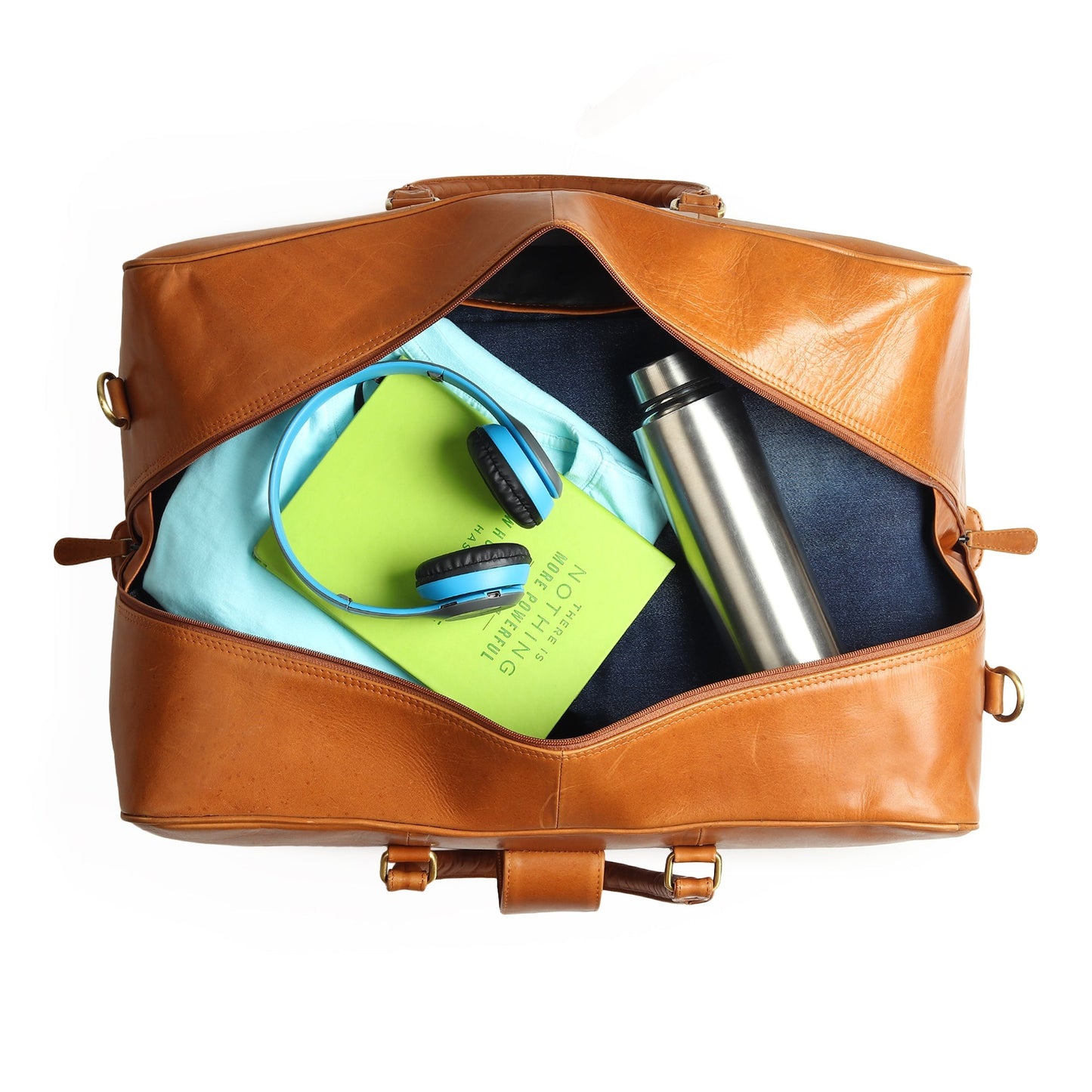 Port Blair Leather Duffle Travel Bag - Veloce - The App For Watch Collectors
