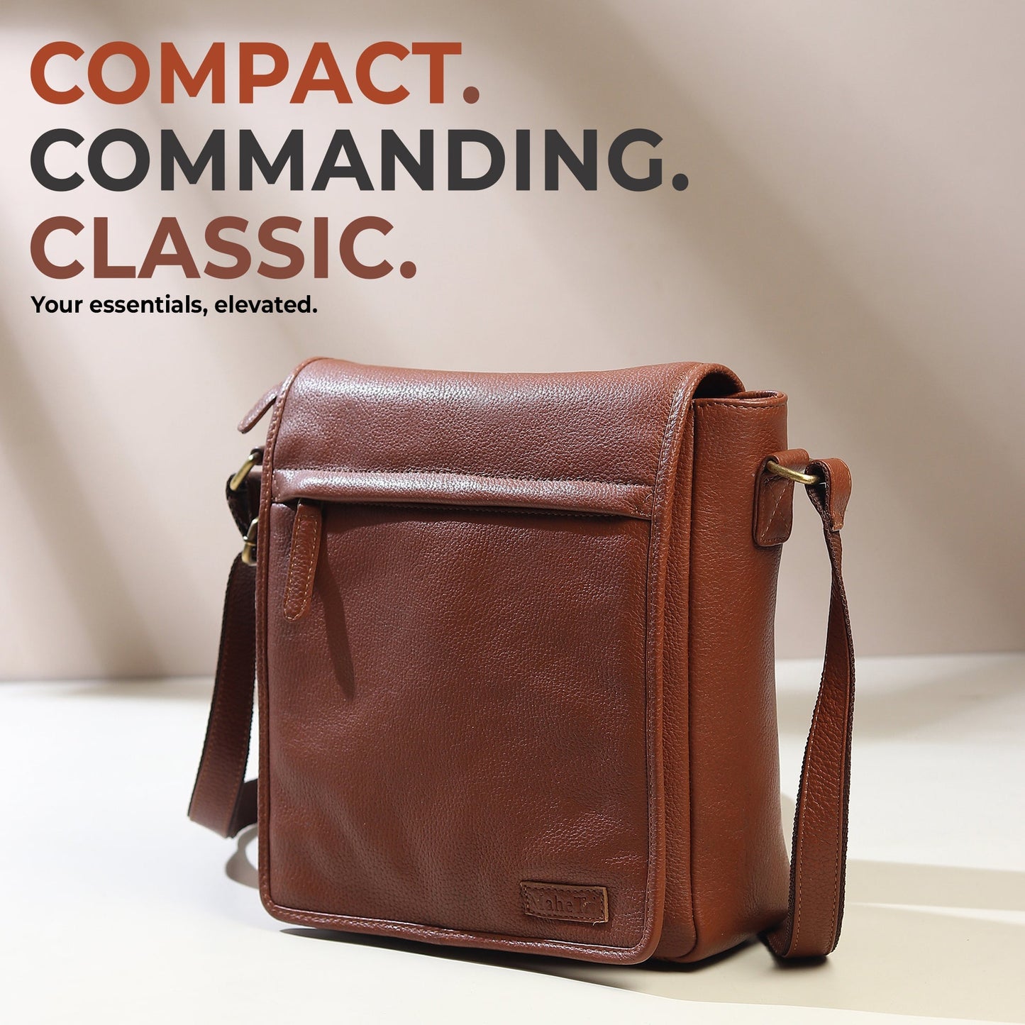 Leather Crossbody Bag for Travel Work - Veloce - The App For Watch Collectors
