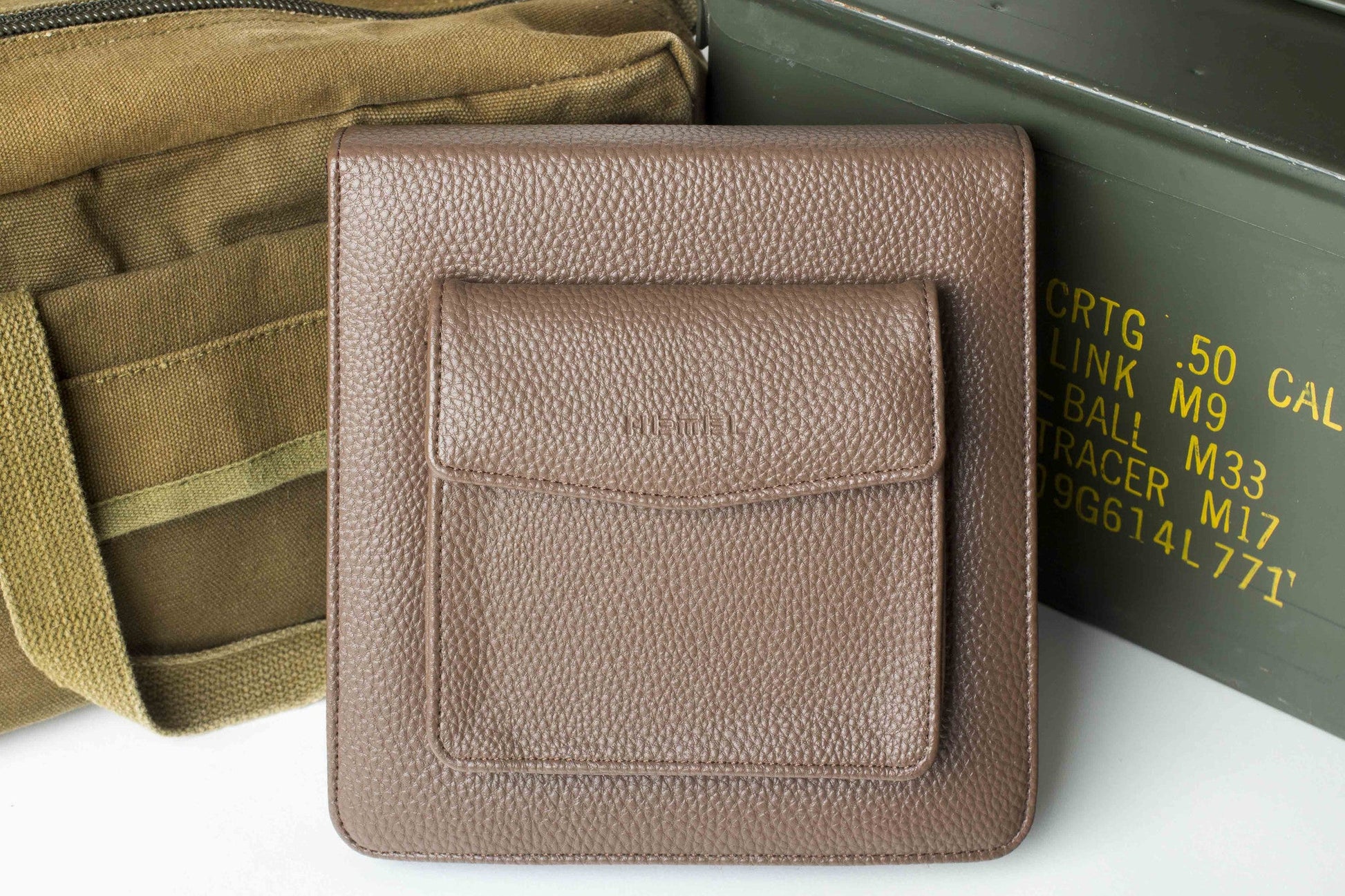 Travel Folio Vegan Leather Cognac Watch Case Holds Three - Veloce - The App For Watch Collectors