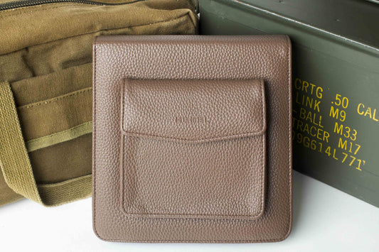 Travel Folio Vegan Leather Cognac Watch Case Holds Three - Veloce - The App For Watch Collectors