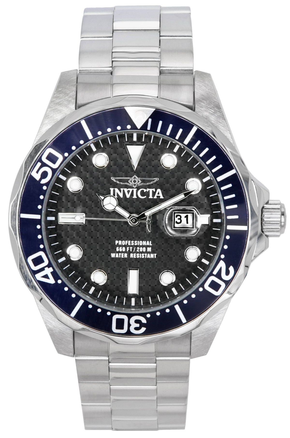 Invicta Pro Diver Black Dial Quartz Diver's 12562 200M Men's Watch