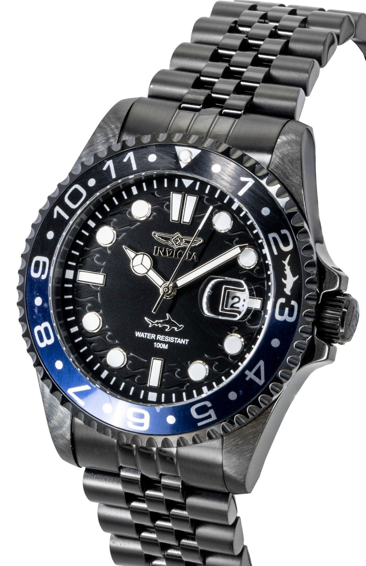 Invicta Pro Diver Stainless Steel Black Dial Quartz 30627 100M Men's Watch